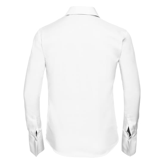 Russell Collection - "Ultimate" Hemd für Damen Langärmlig (Weiß) - Image 2