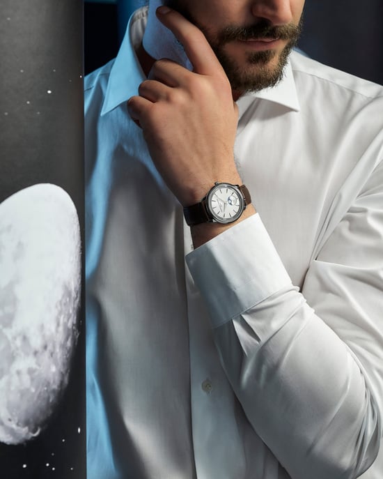 Frédérique Constant Moneta Moonphase Braun Unisex Armbanduhr FC-206S3S6 - Image 5