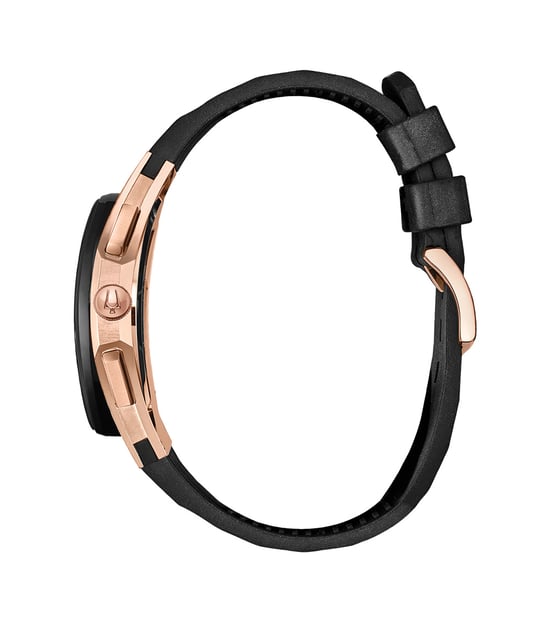 Bulova Curv Schwarz Herren Armbanduhr 98A185 - Image 2