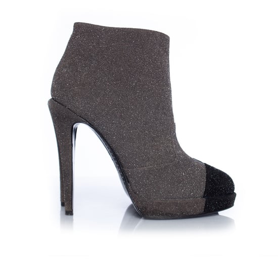 Graue Plattform-Glitzerstiefel - Image 4