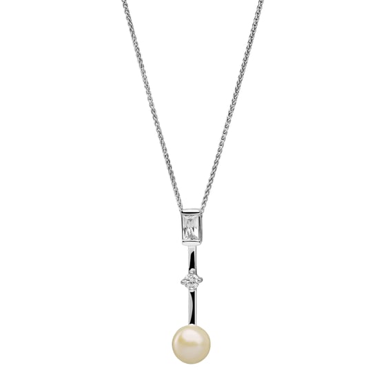Orphelia 'Maxime' Women's 925 Sterling Silver Chain with Pendant - Silver ZH-7514