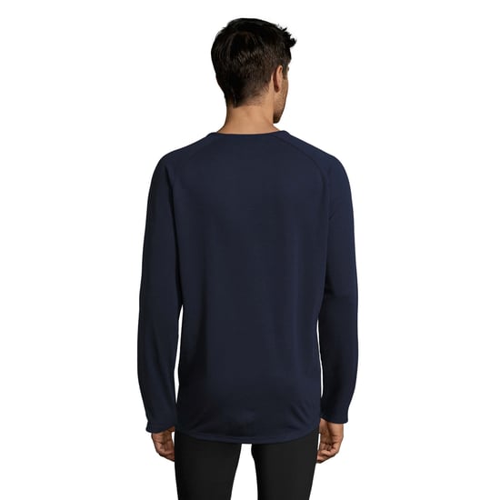 SOLS - T-Shirt für Herren - Sport Langärmlig (Dunkelblau) - Image 2