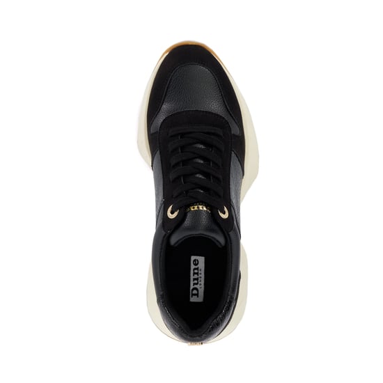 Dune Ladies Embossing - Gold Detail Lace-Up Runner