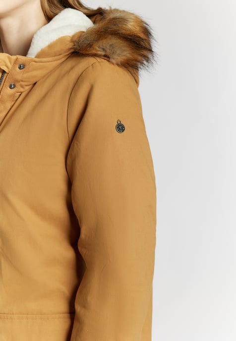 Dreimaster Winterparka Damen Kamel - Image 5