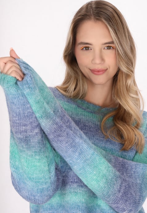Mymo Pullover Damen Blau Mehrfarbig - Image 5