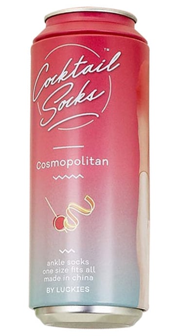 Cocktail-Socken in einer Dose von Luckies of London - Cosmopolitan - Image 2