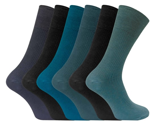 6 Paar Herren atmungsaktiv Baumwolle nicht elastisch lose breite Top Kleid Socken - Image 1