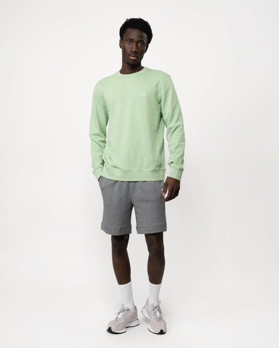 BOSS Orange Westart Herren Rundhals Sweatshirt mit Logopatch - Image 3