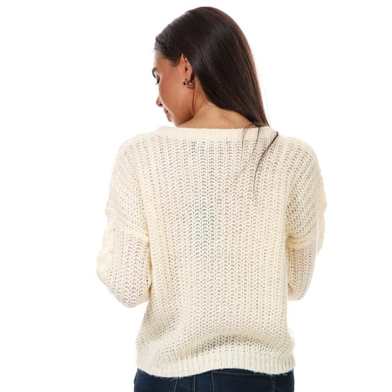 Pull Cable Detail Brave Soul Pour Femme en Crème - Image 2