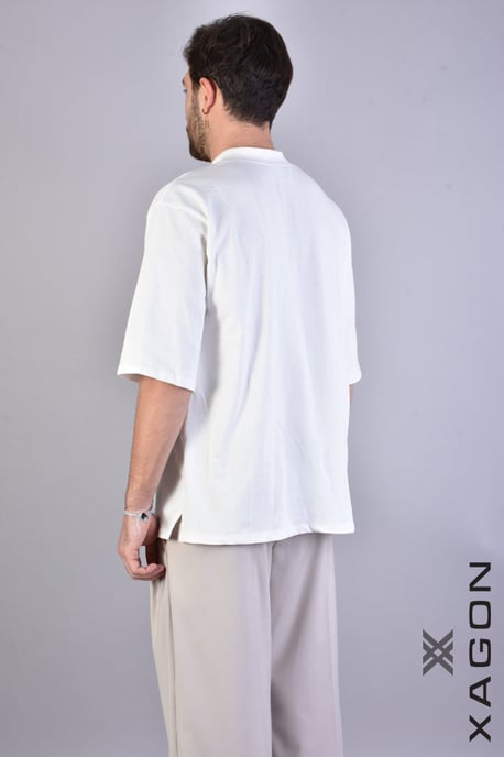 Xagon Man T-shirt Oversize Men's Off-White
