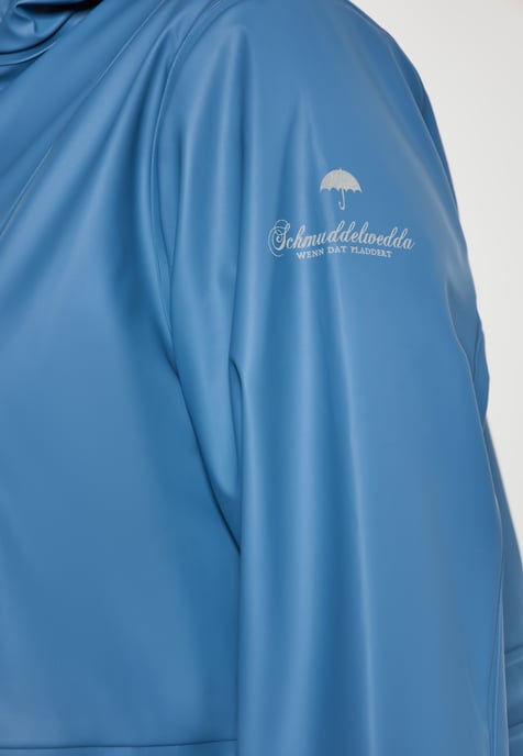 Schmuddelwedda Regenmantel Damen Stahlblau - Image 5