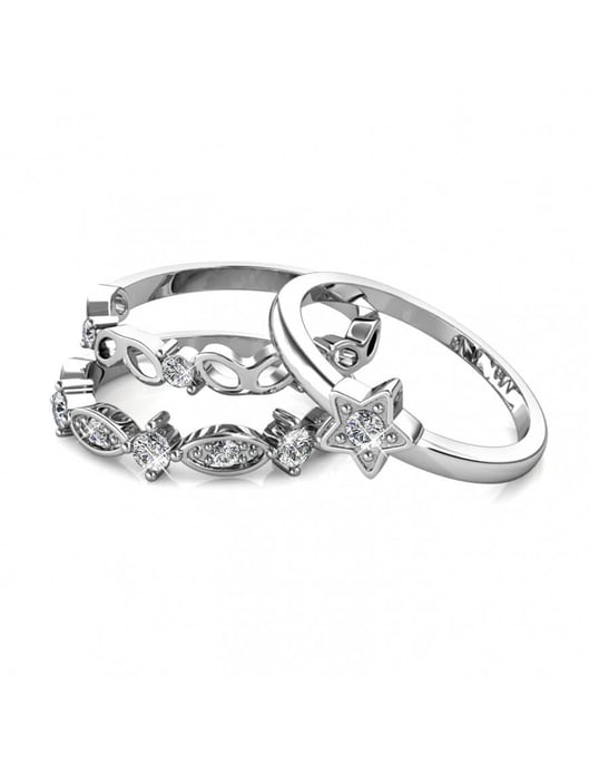 Solar Ring - Silber und Kristall - Image 1