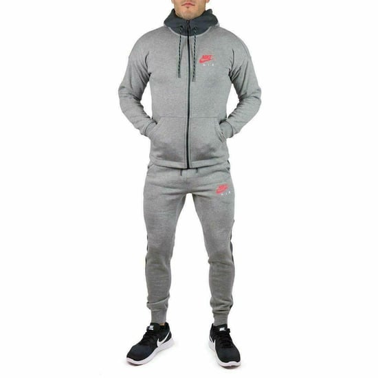 Nike Air Herren Fleece-Trainingsanzug Full Set Grau - Image 1