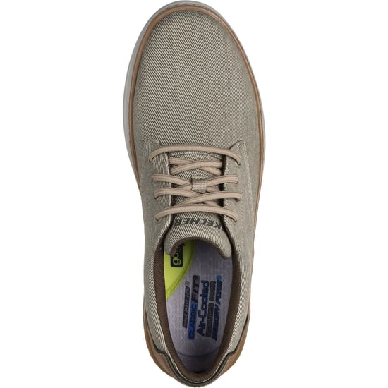 Skechers Hyland Ratner Herren Halbschuhe aus Baumwolle in Khaki mit Schnürung - Image 3