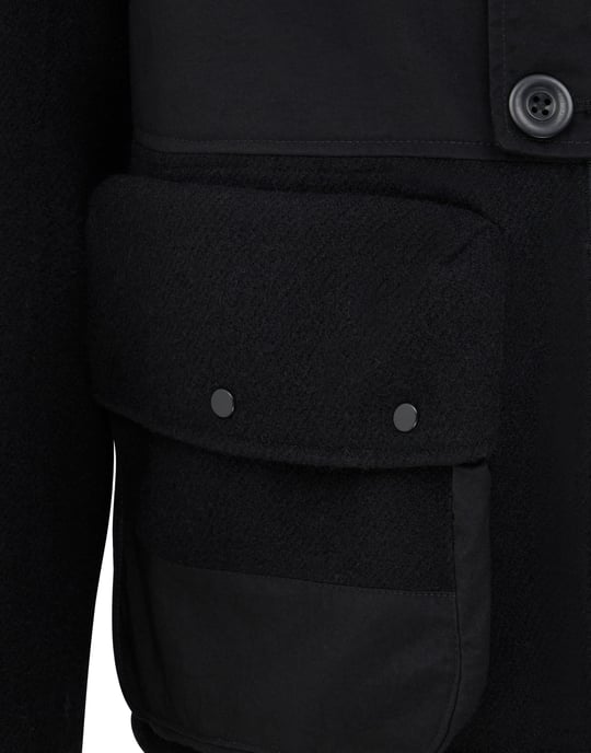Men's C.P. Company Mixed Goggle Jacket in Black