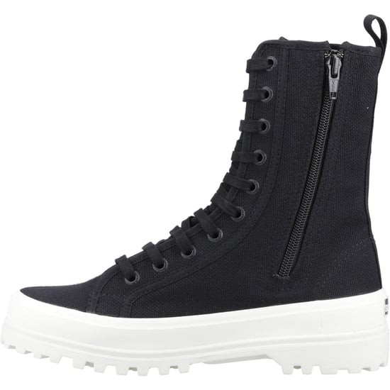 Superga 2641 Alpina High Baumwollmischung Damen Schwarz Stiefel - Image 4