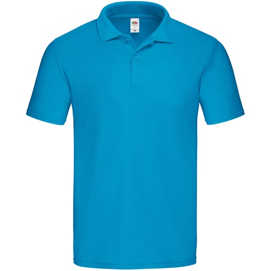 Fruit Of The Loom Herren Original Polo Shirt (Azurblau) - Image 1
