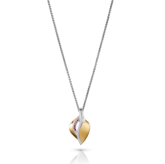 Orphelia 'Anet' Damenkette mit Anhänger aus 925er Sterlingsilber – Silber/Gold ZH-7520/G - Image 1