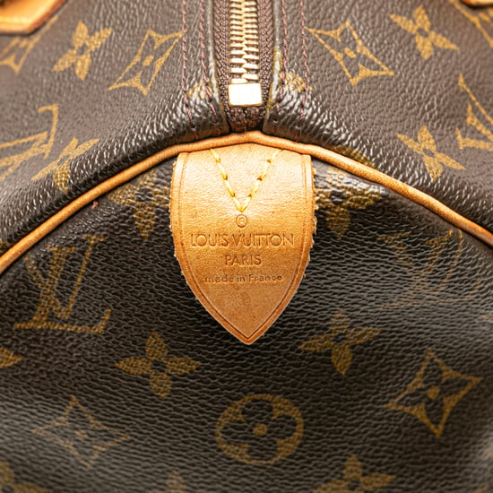 Vintage Louis Vuitton Monogramm Speedy 30 Braun - Image 5