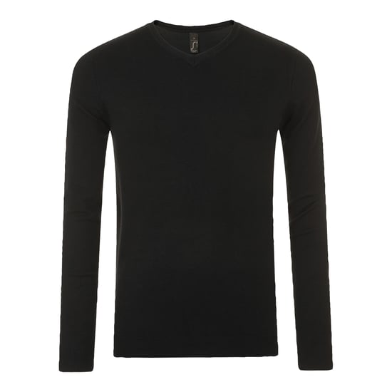 SOLS Herren Glory V-Ausschnitt Pullover (Schwarz) - Image 1