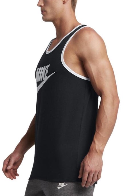 Nike Herren-Weste mit großem Swoosh-Ace-Logo in Schwarz - Image 3