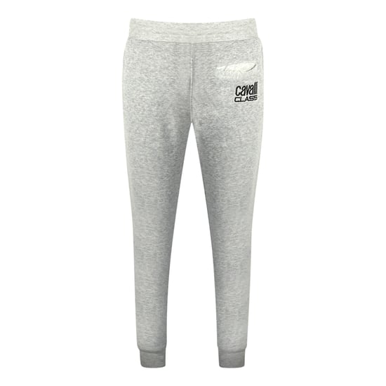 Cavalli Class Print-Logo Graue Sweatpants - Image 2