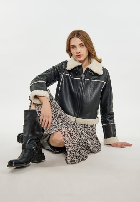 Dreimaster Jacke Damen schwarz - Image 5