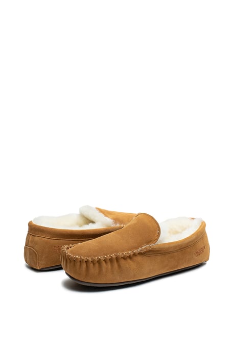Osprey London Herren 'The Sunday' Chestnut Wildleder Hausschuh - Image 4