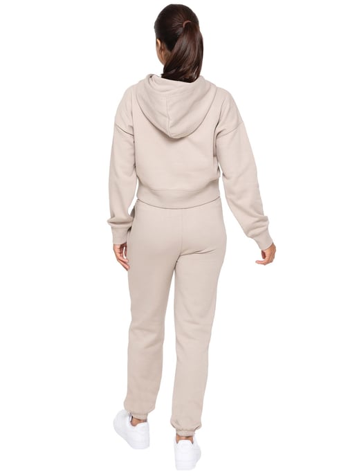 Enzo | Womens Crop Zip Hoodie Trainingsanzug Set - Image 3