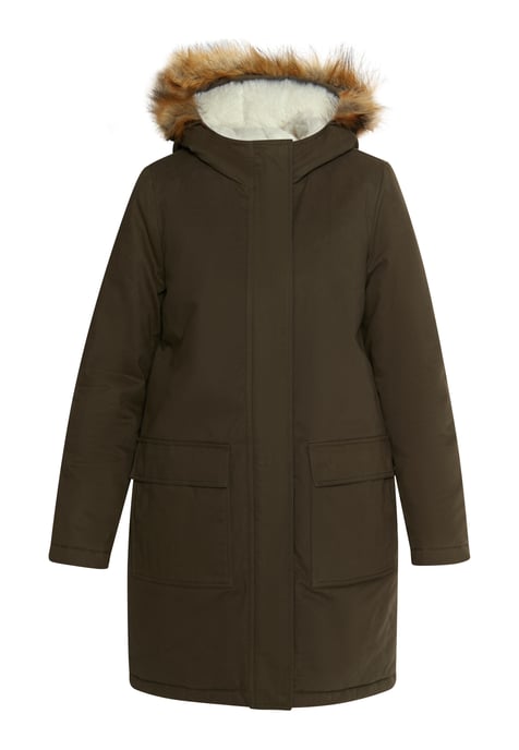 Dreimaster Winterparka Damen Dunkeloliv - Image 1