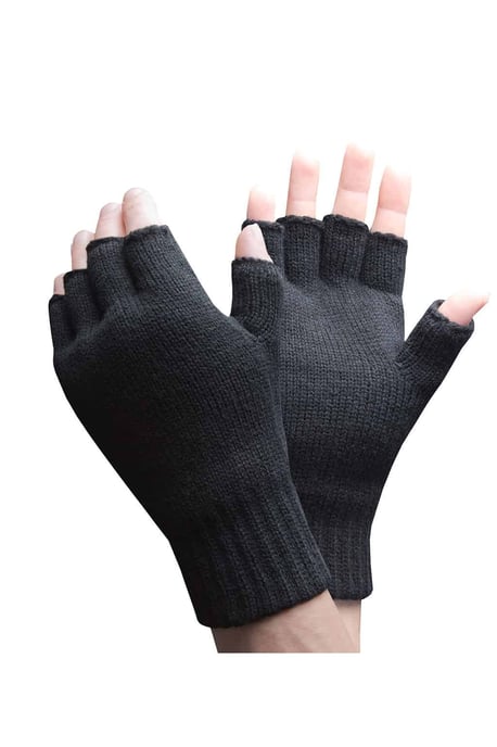 Herren Winter Warm 3.2 TOG Fleece gefüttert Isolierte Fingerlose Handschuhe - Image 1