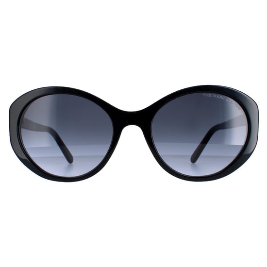 Marc Jacobs Oval Womens Black Dark Grey Gradient 520/S