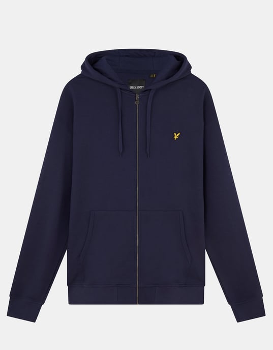 Lyle & Scott Kapuzenpullover mit Reißverschluss in Navy - Image 5