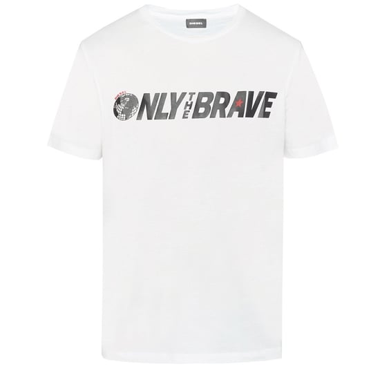 Diesel T-Just-SV Only The Brave Logo Weißes T-Shirt - Image 1