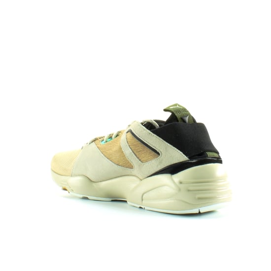 Puma BOG Sock Camping White Black Textile Mens Lace Up Trainers 361904 02
