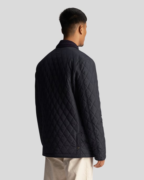 Lyle & Scott Herren-Steppjacke in Marineblau - Image 2
