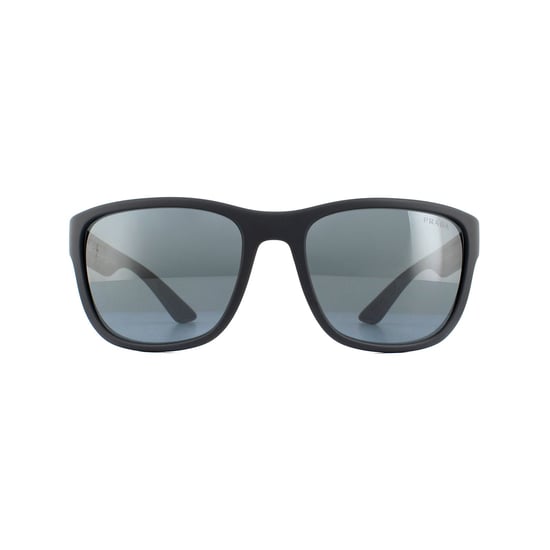 Prada Sport Sunglasses PS01US UFK5L0 Grey Rubber Dark Grey Mirror