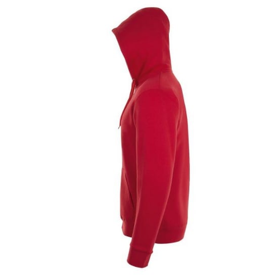 SOLS Herren Stone Zip Up Plain Hoodie (Rot) - Image 3