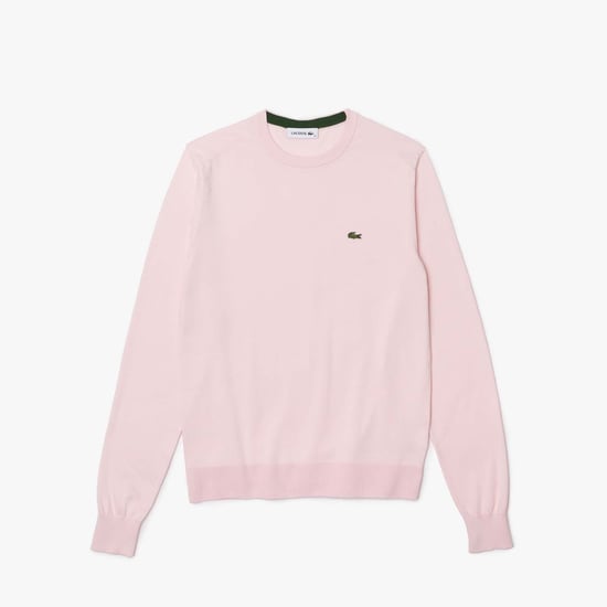 Women's Lacoste Organic Cotton Crewneck Sweatshirt in Pink - Image 3