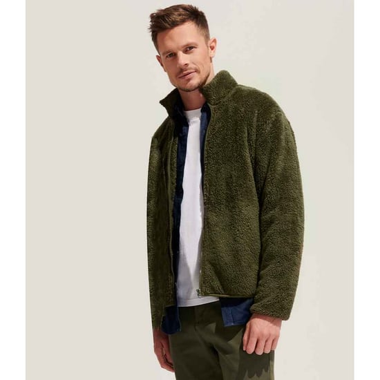 SOLS Unisex Erwachsene Finch Fluffy Jacket (Armee) - Image 4