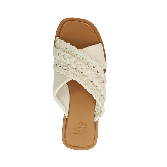 Dune Ladies Leaves - Flat Leather Cross-Over Sandals - Image 3