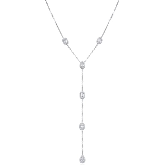 Gena.paris 'Gabriella' Damen 925 Sterlingsilber Halskette - Silber GC1580-W - Image 1
