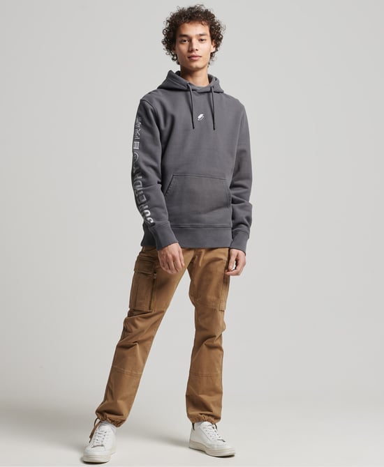 Superdry Womens Code Linear Loose Overhead Hoodie