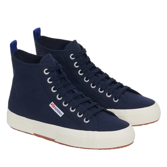 Superga - Herren/Damen Unisex High Tops "2750", Baumwolle (Marineblau/Spektrum Blau/Avorio) - Image 3