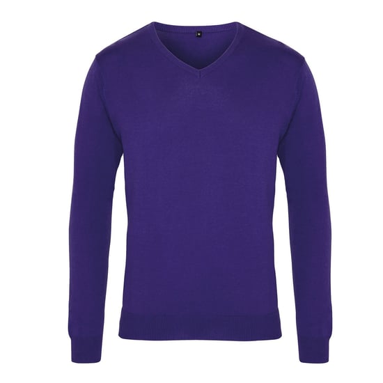 Premier - Sweatshirt V-Ausschnitt für Herren (Violett) - Image 1