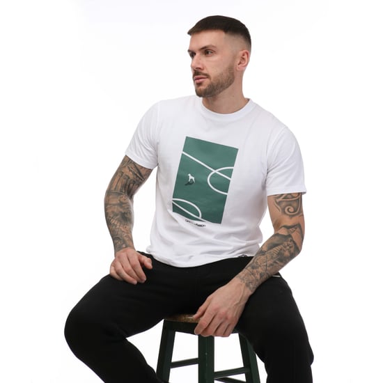 Herren One True Saxon Turf T-Shirt in Weiß - Image 5