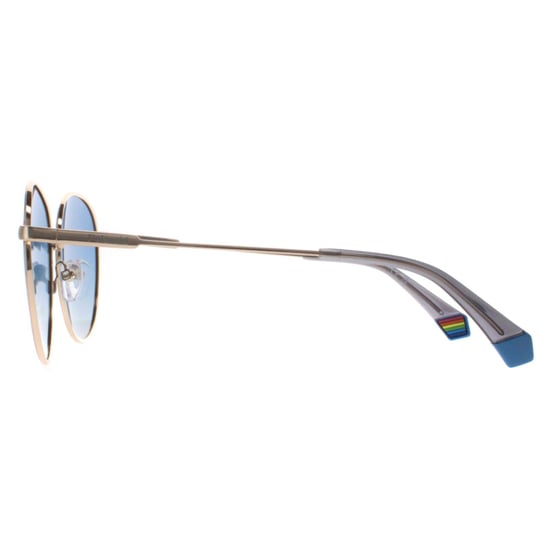Polaroid Rund Unisex Gold Blau Blau Gradient Polarisiert PLD 6215/S/X - Image 3