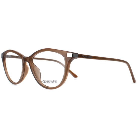 Calvin Klein Cat Eye Womens Milky Taupe Glasses