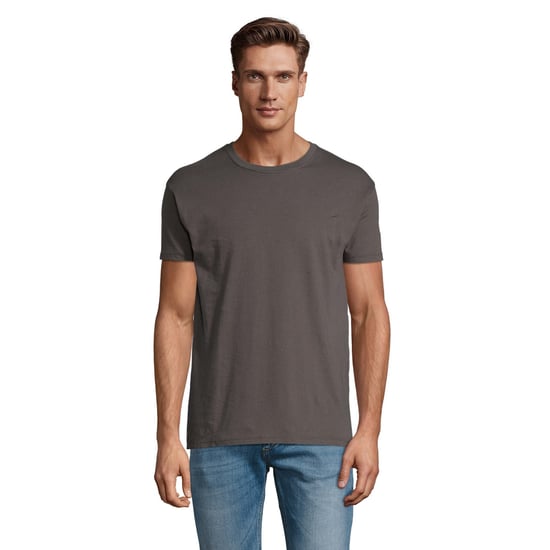 SOLS Herren Regent T-Shirt mit kurzen Ärmeln (Dunkelgrau) - Image 2