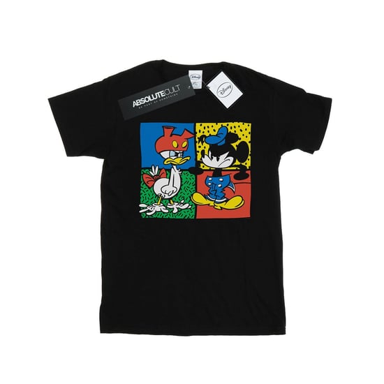 Disney Mens Mickey Mouse Donald Clothes Swap T-Shirt (Black)
